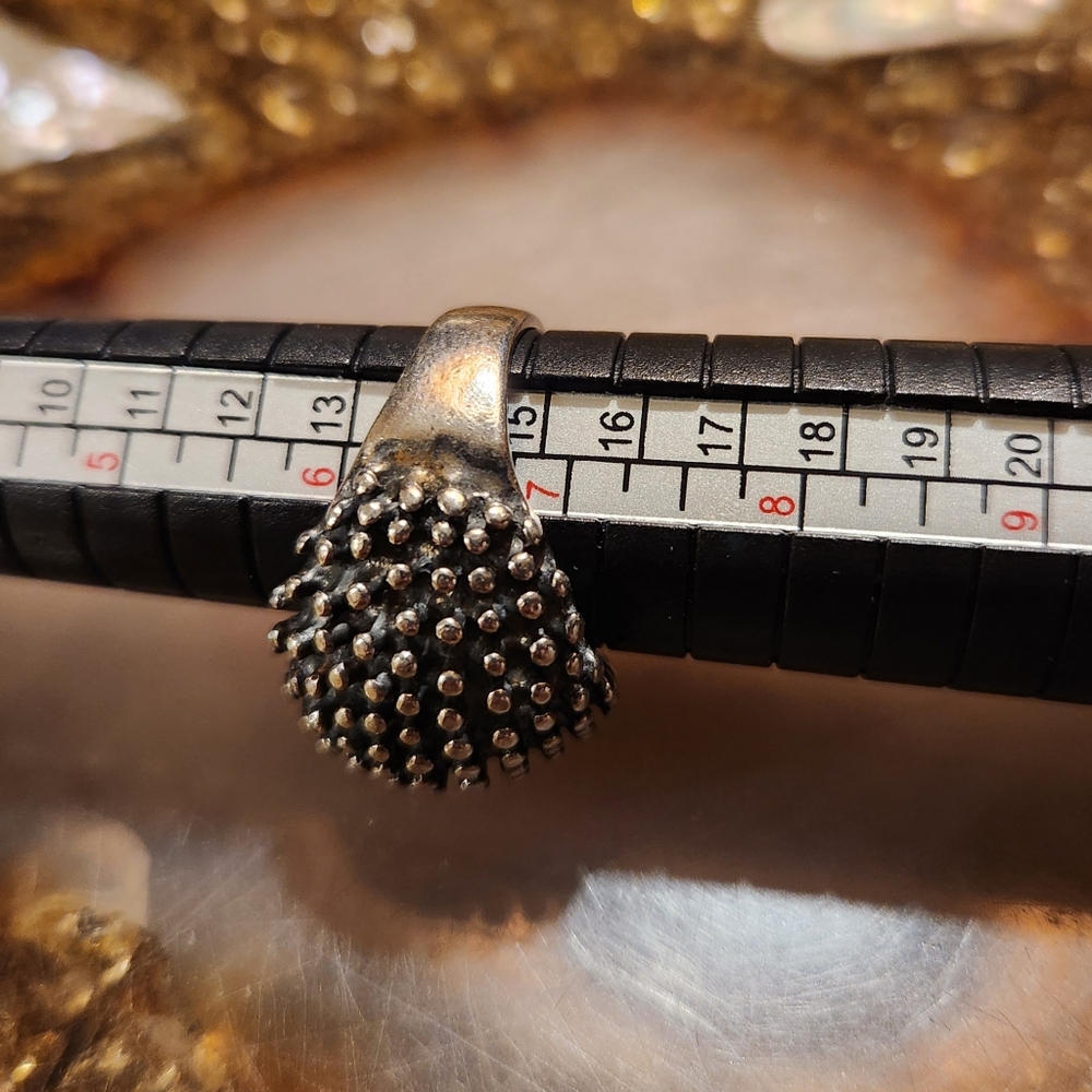 Sterling Silver Armadillo Bubble Ring. - image 3
